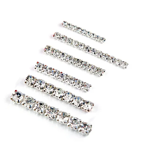 Kristall Glas Zum Aufnähen Krallen Strass Flache Rückseite Klare Diamanten Für Hochzeitskleid Schuhe DIY Handwerk Dekoration