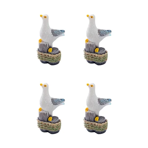Resin Seagull Figurine Micro Landscape Ornament For Fairy Garden DIY Terrarium Miniature Bird Statue Desk Decor Craft