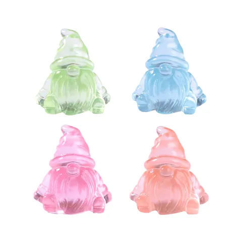 Luminous Miniature Gnome For Fairy Garden Decor DIY Landscape Dwarf Statue Resin Craft Home Desk Ornaments Decoration