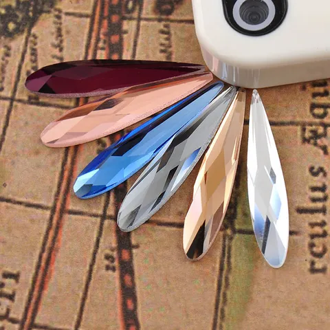 Strass in Vetro Retro Piatto Cristallo Goccia Pietre Sciolte Per Fai Da Te Gioielli Accessori Custodia Telefono