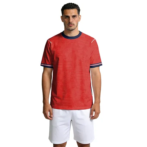 Ανδρικό Αθλητικό Casual T-Shirt από Πολυεστέρα Γρήγορο Στέγνωμα Αναπνεύσιμο Στρογγυλή Λαιμόκοψη Κοντό Μανίκι Χαλαρή Εφαρμογή Γεωμετρικό Λιοντάρι Τυπωτό Φανέλα Ποδοσφαίρου