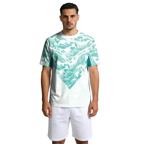 Conjunto Camiseta de Fútbol Portugal Fan Secado Rápido Transpirable Estampada Hombre Camiseta Top Y Bottom Ropa Deportiva