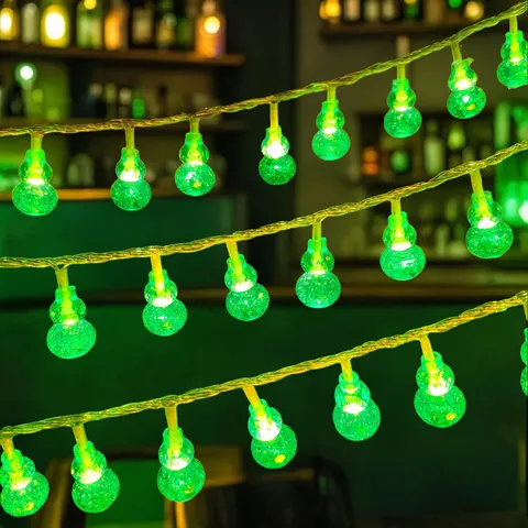 LED Gourd String Lights Waterproof Solar Battery USB Fairy Lights For Garden Camping Party Decor