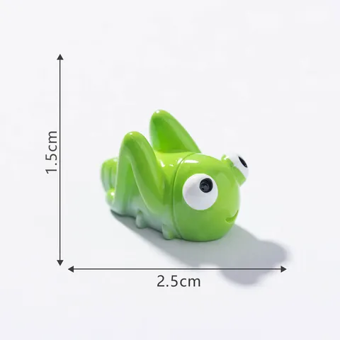 Cute Mini Resin Cartoon Insect Frog Bee Spider Figurines For Micro Landscape Gardening DIY Desktop Miniature Animals Ornaments