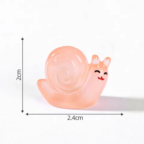 Leuchtende Miniatur Schnecke Ornament Im Dunkeln Leuchten Harz Schnecke Figur Für Garten Mikrolandschaft DIY Dekoration Handwerk Zubehör Wohnkultur