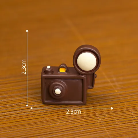 Miniature Resin Retro Camera Phone Lantern Thermometer Micro Landscape Dollhouse DIY Craft Decorative Ornaments