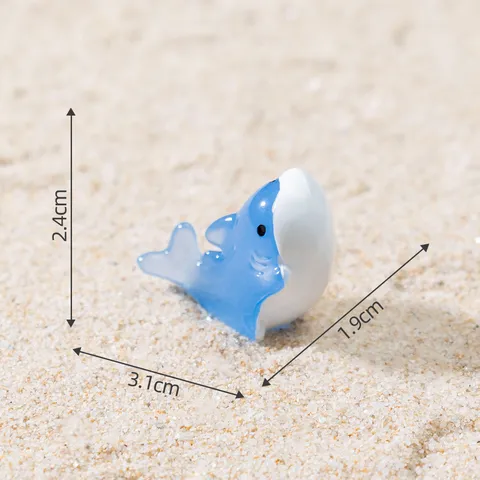 Leuchtende Mini Hai Figuren Im Dunkeln Leuchten Hai Harz Handwerk Für Mikro Landschaft Aquarium Fischbecken Schreibtisch Dekoration Zubehör