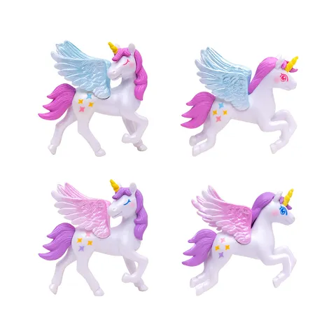 Traumhaftes Pegasus Einhorn Mini Ornament Cartoon PVC Handwerk Geflügeltes Pferd Figur Für Kuchen Topper DIY Mikrolandschaft Auto Dekoration Geschenk