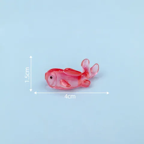 Miniatur Harz Koi Fisch Goldfisch Ornamente Aquarium Fischbecken Dekoration DIY Mikrolandschaft Feengarten Zubehör