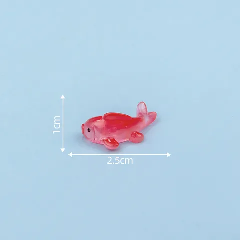 Miniature en Résine Poisson Koi Poisson Rouge Ornements Aquarium Réservoir de Poissons Décoration Bricolage Micro Paysage Fée Jardin Accessoires
