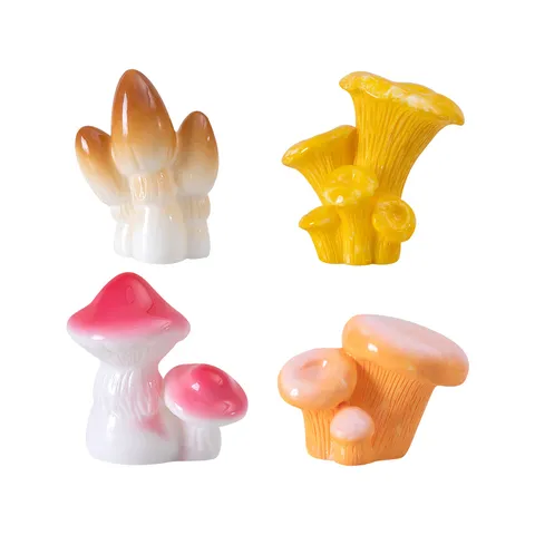 Miniatur Harz Pilz Figur Mikro Landschaft Dekoration DIY Sukkulente Topf Ornament Feen Garten Dekor