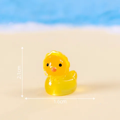 Φωτεινή Figurine Πάπας Μικρογραφία Παιχνιδια Πάπας Ρητίνης Χαριτωμένο Ζώο Επιτραπέζιο Στολίδι Λάμψη στο Σκοτάδι Διακόσμηση Micro Landscape