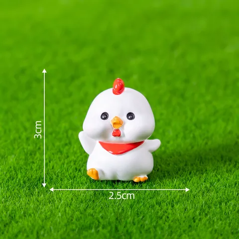 Miniatur Süßes Küken Harz Figur Gemüsegarten Bauernhof Mikrolandschaft DIY Handwerk Ornament Desktop Dekor