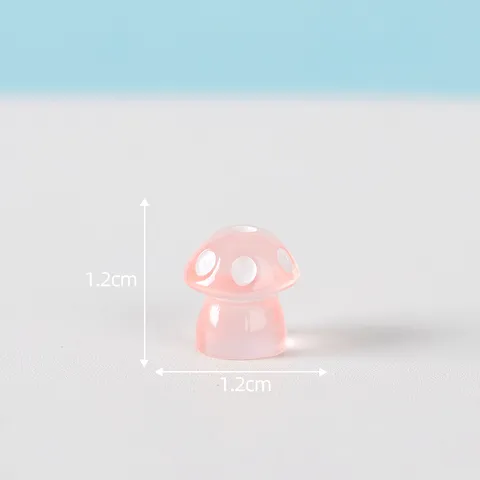 Luminous Glow Simulation Mushroom Resin Ornaments Miniature Microscopic Garden Decor DIY Terrarium Accessories