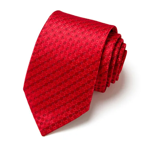 Men Business Wedding Jacquard Tie Regular Width Formal Suit Necktie Rayon Polka Dot Pattern Neck Wear