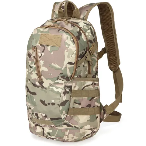 Tactical Backpack Outdoor Travel Cycling Bag Multi Pocket Wear Resistant Oxford Fabric Waterproof Sports Rucksack