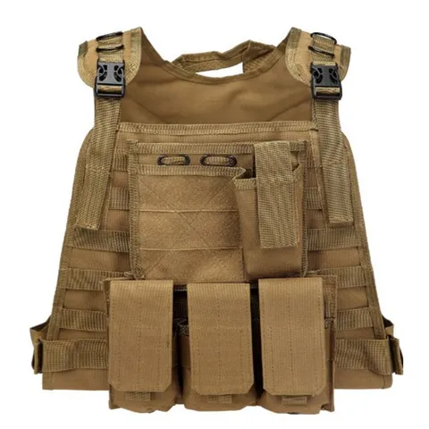 Multifunctional Tactical Vest Oxford Fabric Camouflage Training Vest Adjustable Outdoor Sports Vest For Men And Women