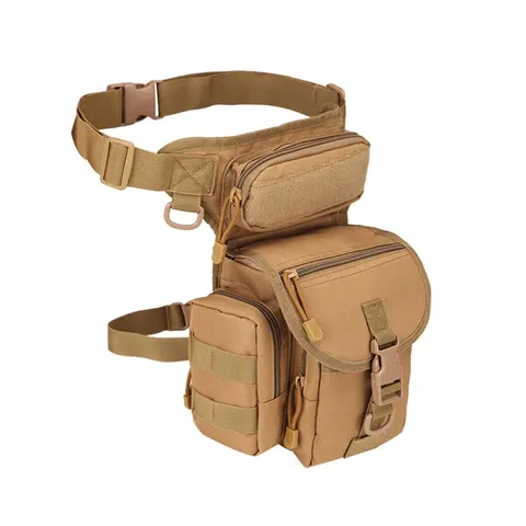 Borsa da Gamba Tattica in Tessuto Oxford Impermeabile Multi-Tasca Marsupio Moto Militare per Sport all'Aperto Uomo