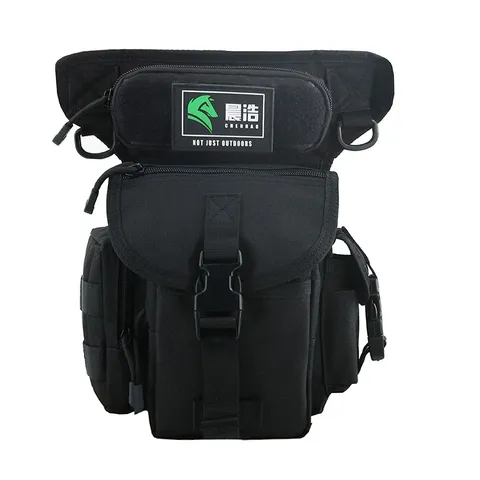 Borsa da Gamba Tattica in Tessuto Oxford Impermeabile Multi-Tasca Marsupio Moto Militare per Sport all'Aperto Uomo