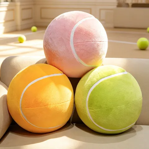 Προσομοιωμένο Μπαλάκι Τένις Παιχνίδι ΠΛυσέ Μαξιλάρι Χαριτωμένο Γεμισμένο Αθλητικό Μπαλάκι Κούκλα Διακόσμηση Δωματίου Παιδιών Κρεμαστό Τσάντας Μπρελόκ Δώρο