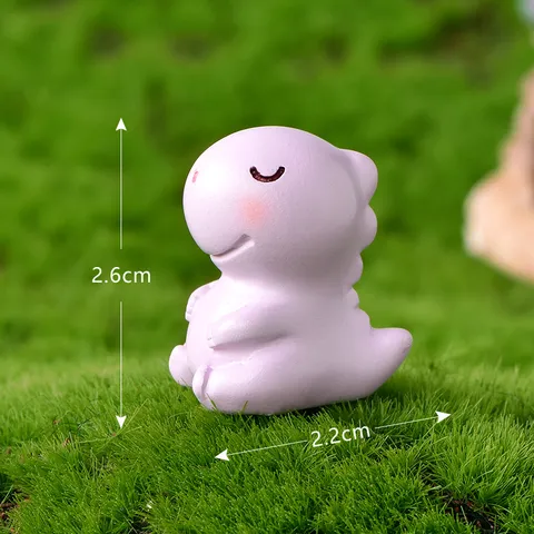 Miniature Dinosaur Resin Figurine Cute Cartoon Dragon Egg Micro Landscape DIY Gardening Desktop Ornament Home Decor