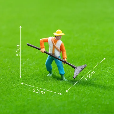 Bauernhof Tier Figuren PVC Miniaturen DIY Landschaft Ornamente Bauer Pferd Ente Schwein Ziege Kalb Modell Spielzeug Heimdekoration