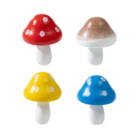 Harz Mini Pilz Figur Mikro Landschaft Ornament Feengarten Dekor Punktmuster Pilz DIY Sukkulenten Pflanze Zubehör