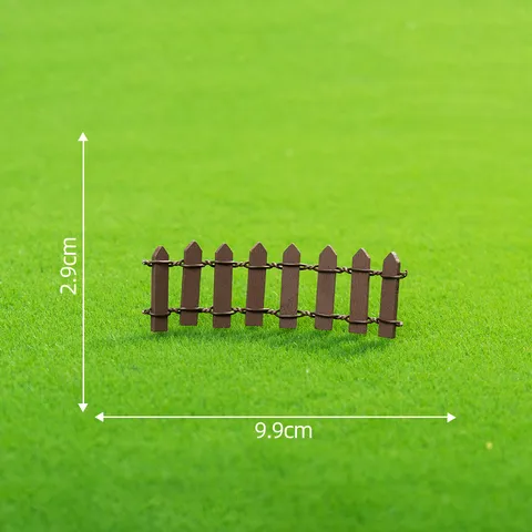 Miniatur Holzzaun Feengarten Deko Mikrolandschaft Ornamente DIY Zubehör Dekorative Lattenroste Winzige Grenze Kanten Zaun Für Haus Büro