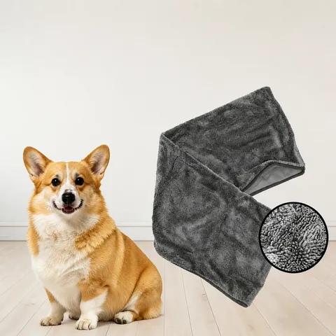 Thickened Chenille Pet Bath Towel Absorbent Dog Cat Drying Towel Fast Drying Pet Grooming Bathing Supplies