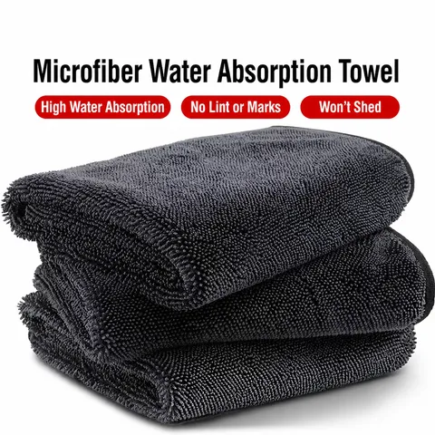 Microvezel Autoreinigingsdoek Super Absorberende Twisted Loop Droogdoek Voor Auto Detailing