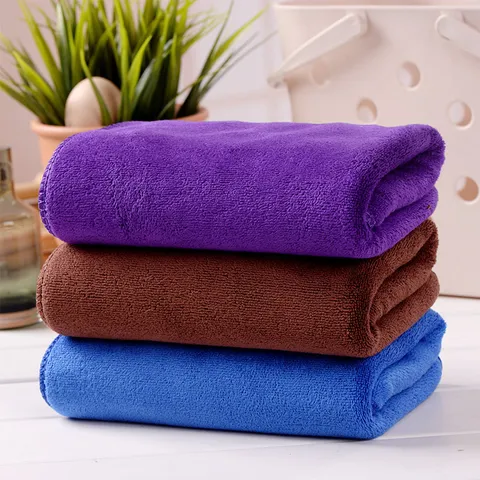 Serviette Absorbante en Microfibre Épaisse Multifacteurs Chiffon de Nettoyage Doux à Séchage Rapide Pour Salle de Bain et Voiture