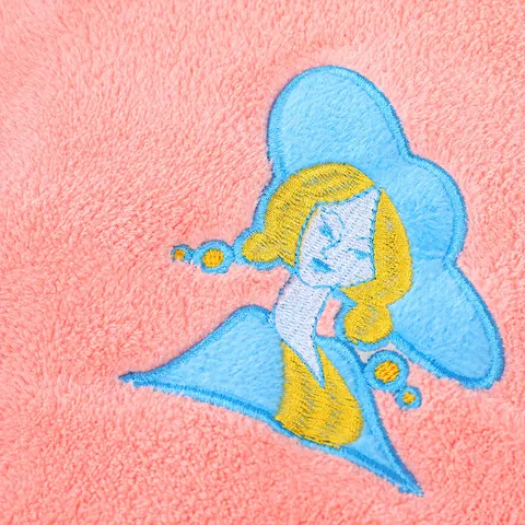 Double Layer Coral Fleece Dry Hair Cap Women Water Absorbent Quick Drying Hair Towel Cute Cartoon Embroidery Bath Head Wrap