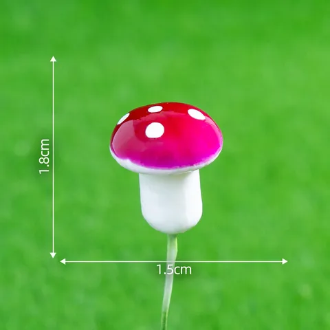 Mini Figura de Hongo de Espuma Simulación Ornamento Micropaisaje Decoración de Jardín de Hadas Escritorio