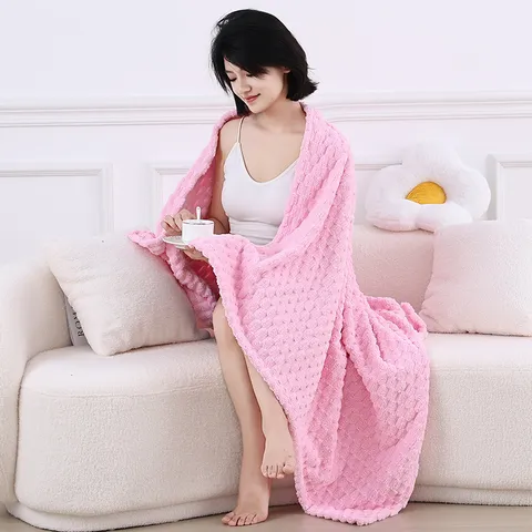 Einfarbig Fleece Wohndecke Weich Warm Flanell Decke Für Bett Sofa Wohnzimmer Heimtextilien