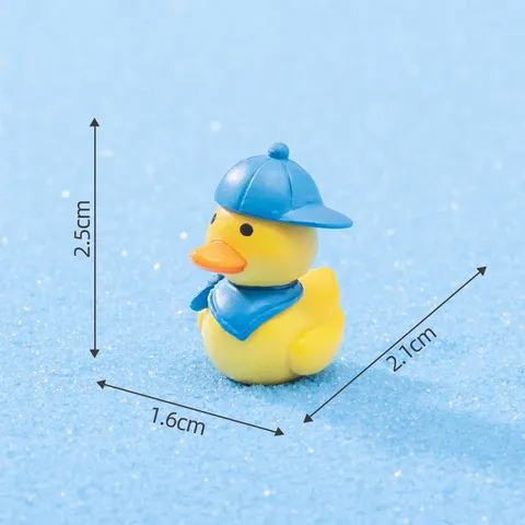 Mini Figurine de Canard en Résine Ornement de Micro-paysage Jouet de Canard de Dessin Animé pour Décor de Plante Succulente Décoration de Bureau à Domicile