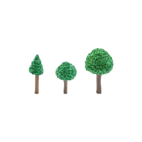 Arbres Miniatures en Résine Synthétique Ornements de Micro Paysage Figurine de Plante de Dessin Animé pour Décoration DIY