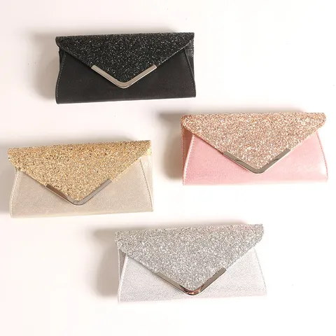 Damen Mode Pailletten Abendtasche Glitzer Clutch Geldbörse Umschlag Handtasche Für Hochzeit Party Bankett Tägliche