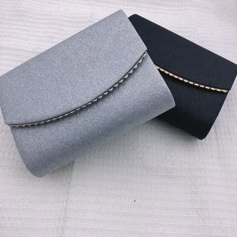 Minimalistisch Schimmer Abendtasche Für Damen Mode Kette Unterarm Umhängetasche Elegant Metallisch Besatz Clutch Handtasche