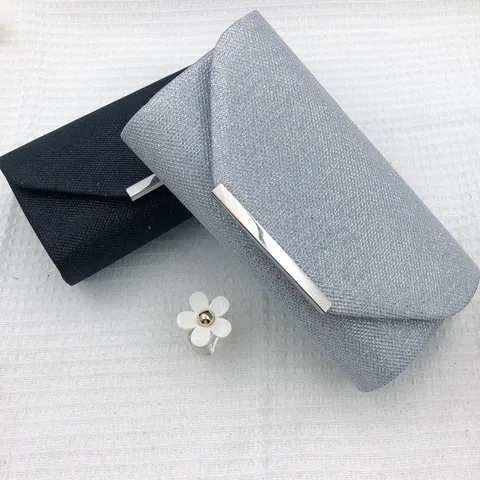 Damen Glitzernde Pailletten Abendtasche Kuvert Clutch Brieftasche Hochzeit Brautjungfer Party Handtasche Mit Kette