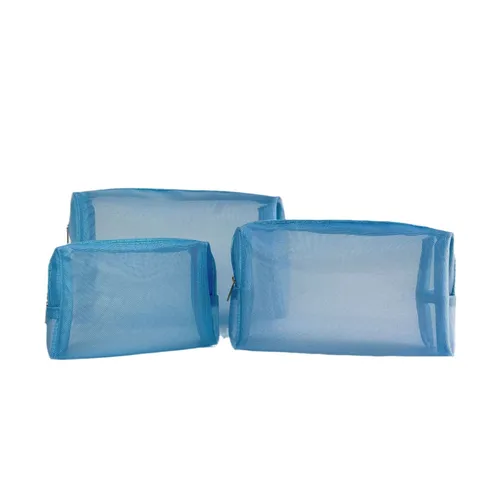 Große Kapazität Tragbare Kosmetiktasche Mesh Reise Aufbewahrungstasche Wasserdichte Waschtasche Minimalistisch Make-up Organizer Beutel