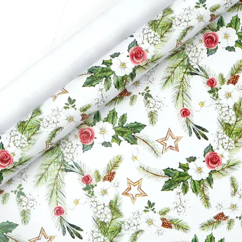 Rolled Gift Wrapping Paper Festive Christmas And Birthday Party Present Packaging Supplies Decorative Wrapping Paper Roll