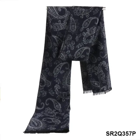 Unisex Cashmere Feel Viscose Winter Scarf Classic Plaid Pattern Long Tassel Warm Scarf Fashion Neckwear
