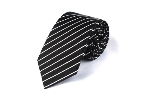 Heren Business Casual Gestreepte Polyester Stropdas Klassieke Formele Pak Stropdas Voor Bruiloft Kantoor Dagelijkse Kleding