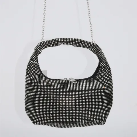 Damen Glänzende Strass Abendtasche Luxus Kristall Clutch Handtasche Designer Stil Abschlussball Party Handtasche Hochzeit Kette Umhängetasche
