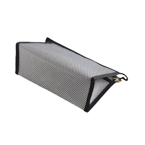 Trousse de Maquillage en Maille Transparente PVC Imperméable Grande Capacité Organisateur de Toilette de Voyage Pochette de Rangement