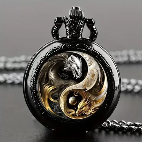 Vintage Quartz Pocket Watch For Men Women Retro Alloy Flip Necklace Watch Antique Style Pocket Watch Jewelry