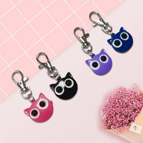 Simpatico Gatto Cartone Animato Orologio da Tasca Orologio Infermiera Quarzo Animale Portachiavi Sospeso Esame Studente Portatile