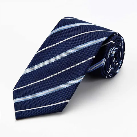 Men's Business Silk Necktie Classic Jacquard Striped Neck Tie Formal Suit Accessories
