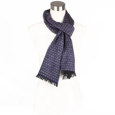 Dames Zijden Sjaal Lange Jacquard Kwast Sjaal Winter Warm Mode Geometrisch Ruitje Print Nek Sjaal Accessoires