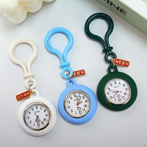 Orologio da Tasca al Quarzo in Plastica Orologio da Infermiera Luminoso Portatile Esame Studenti